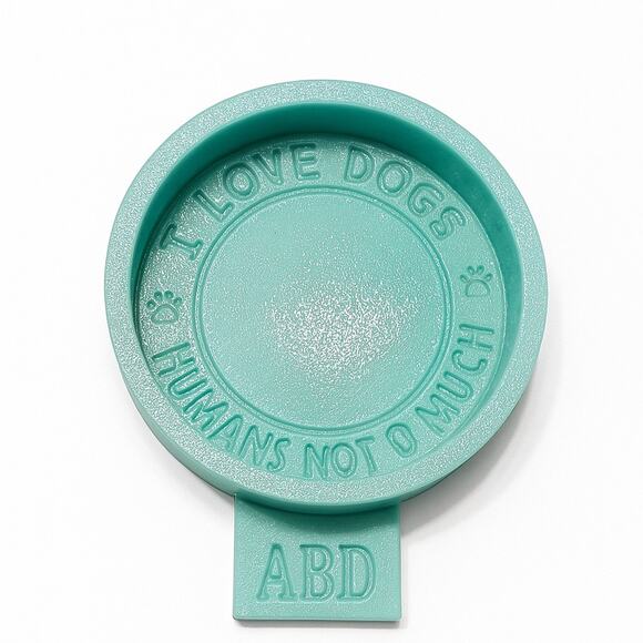 I Love Dogs, Humans Not So Much Silicone Freshie Mold – ABD Brand 🐾 - Picture 1 of 4